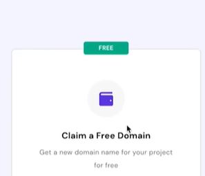 Claim a free Domain